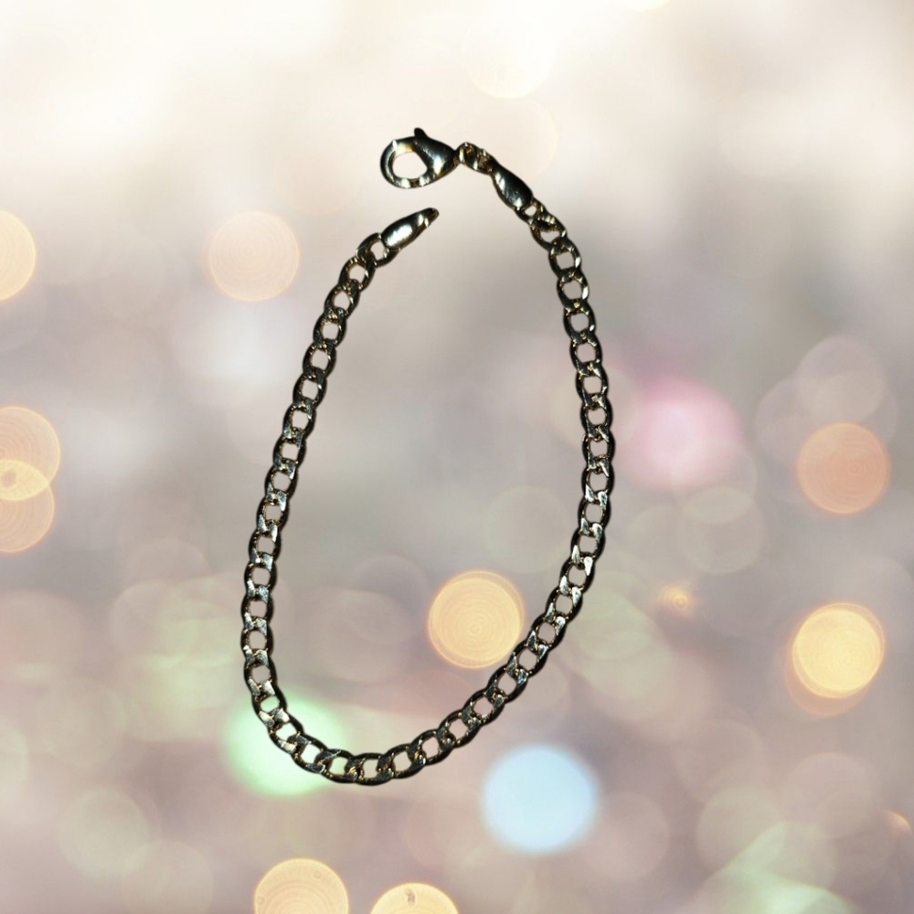 18K Gold Filled 7" Cuban Curb Chain Bracelet